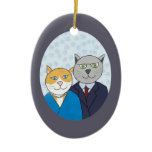 A Very Nice Kitty Couple Ornament