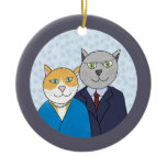 A Very Nice Kitty Couple Ornament