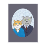 A Very Nice Kitty Couple Postcard