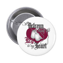 A Veteran holds the Key to my Heart Buttons