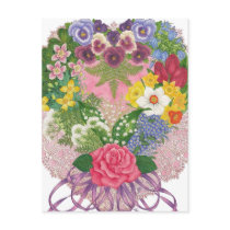 A Victorian Nosegay Valentine Postcard