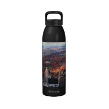 A view from above: Autumn in Central Park 01 Reusable Water Bottle