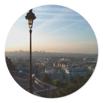 A View of Paris Round Stickers
