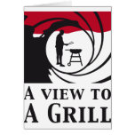 a view to a grill grußkarte