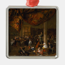 A Village Wedding Feast with Revellers Christmas Tree Ornament
