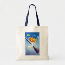 A Vintage Holiday *Happy Halloween* Tote Bags