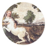 A Virgin with a Unicorn by Domenico Zampieri stickers