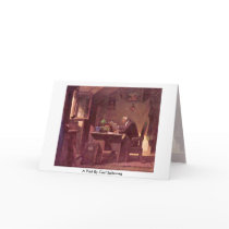 A Visit By Carl Spitzweg Greeting Card