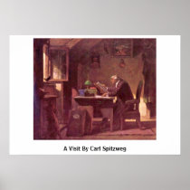 A Visit By Carl Spitzweg Print