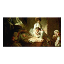 A Visit To The Nurse By Fragonard Jean-Honoré (Bes Personalised Photo Card