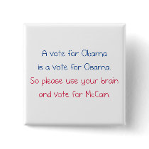 A Vote for Obama Button