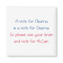 A Vote for Obama Magnet