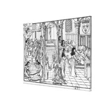 A Ward in the Hotel-Dieu, Paris Gallery Wrap Canvas