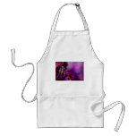 A water drop in purple aprons