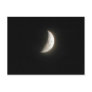 A waxing crescent moon- a young moon post cards