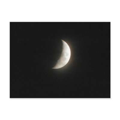 A waxing crescent moon- a young moon by Congress_Arizona