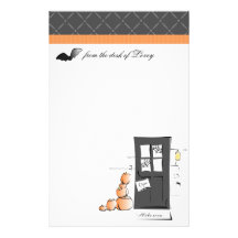 A Welcome and Cordial Halloween Customized Stationery