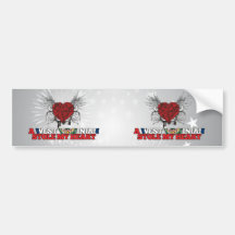 A West Virginian Stole my Heart Bumper Stickers