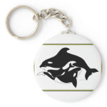 A Whale Family Key Chain