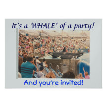 A 'WHALE' of a Party Invitations