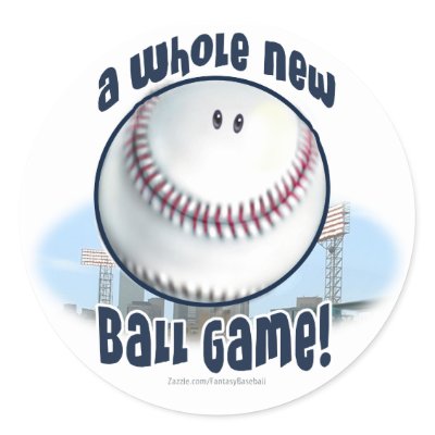 A Whole New Ball Game! Sticker by fantasybaseball