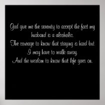 A Wife's serenity prayer Posters