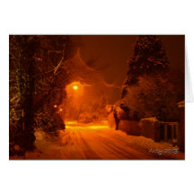 A Winter Night Greeting Cards