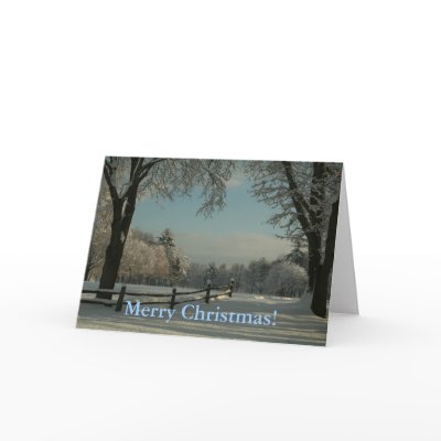 A winter wonderland, Merry Christmas! Greeting Card by LoveMyNewEngland