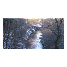 A winters day custom photo card