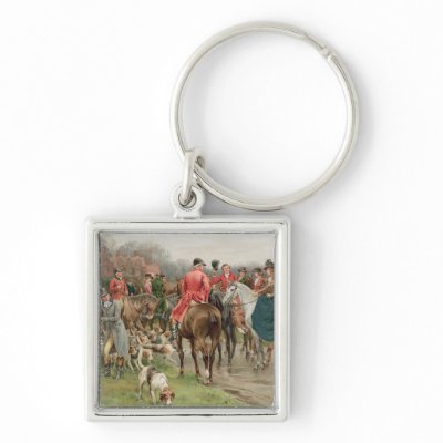 A Winter's Morning, from the Pears Annual, 1908 Key Chain by bridgemanart