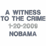 A WITNESS TO THE CRIME EMBROIDERED POLO SHIRT
