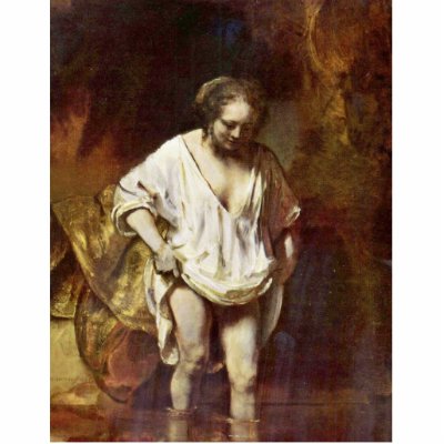 A Woman Bathing. By Rembrandt Van Rijn Cut Outs by Artcollection