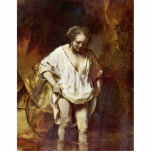 A Woman Bathing. By Rembrandt Van Rijn photo sculptures