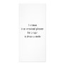 A woman is an occasional pleasure custom rack cards