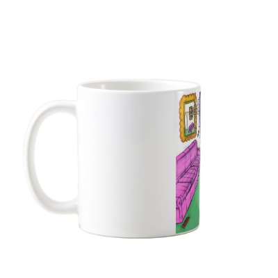 A Woman Needs a Man Like a Fish Needs a Bicycle Coffee Mugs by SerenethosArt