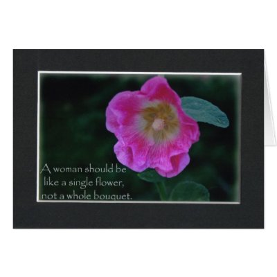 A woman should be greeting card by PhotoCrazy6