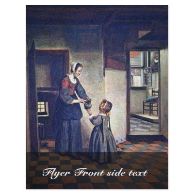 A Woman With A Child In A Pantry. [1] By Pieter De Flyer Design by Artcollection