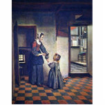 A Woman With A Child In A Pantry. [1] By Pieter De photo sculptures