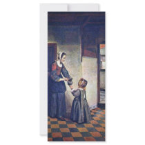 A Woman With A Child In A Pantry. [1] By Pieter De Full Color Rack Card