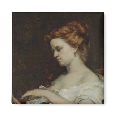 A Woman with Jewellery, 1867 by bridgemanart