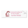 A Womans Place Bumper Sticker