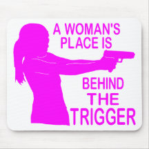 A WOMAN'S PLACE MOUSEPAD