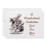 A Wonderland Invitation Just For You White Rabbit