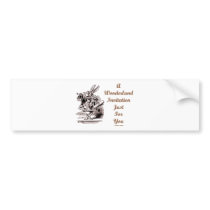 A Wonderland Invitation Just For You White Rabbit