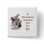 A Wonderland Invitation Just For You White Rabbit