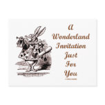 A Wonderland Invitation Just For You White Rabbit