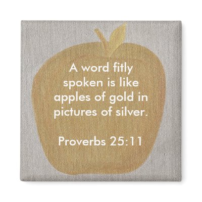A word fitly spoken is like Apples of gold magnets by Cherylsart