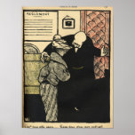 A worthy man ushers a young woman into his print