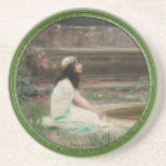 A Young Girl by a Pool Coaster
