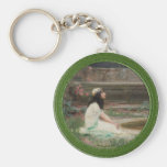 A Young Girl by a Pool Keychains